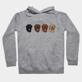 Row of Labradors Hoodie